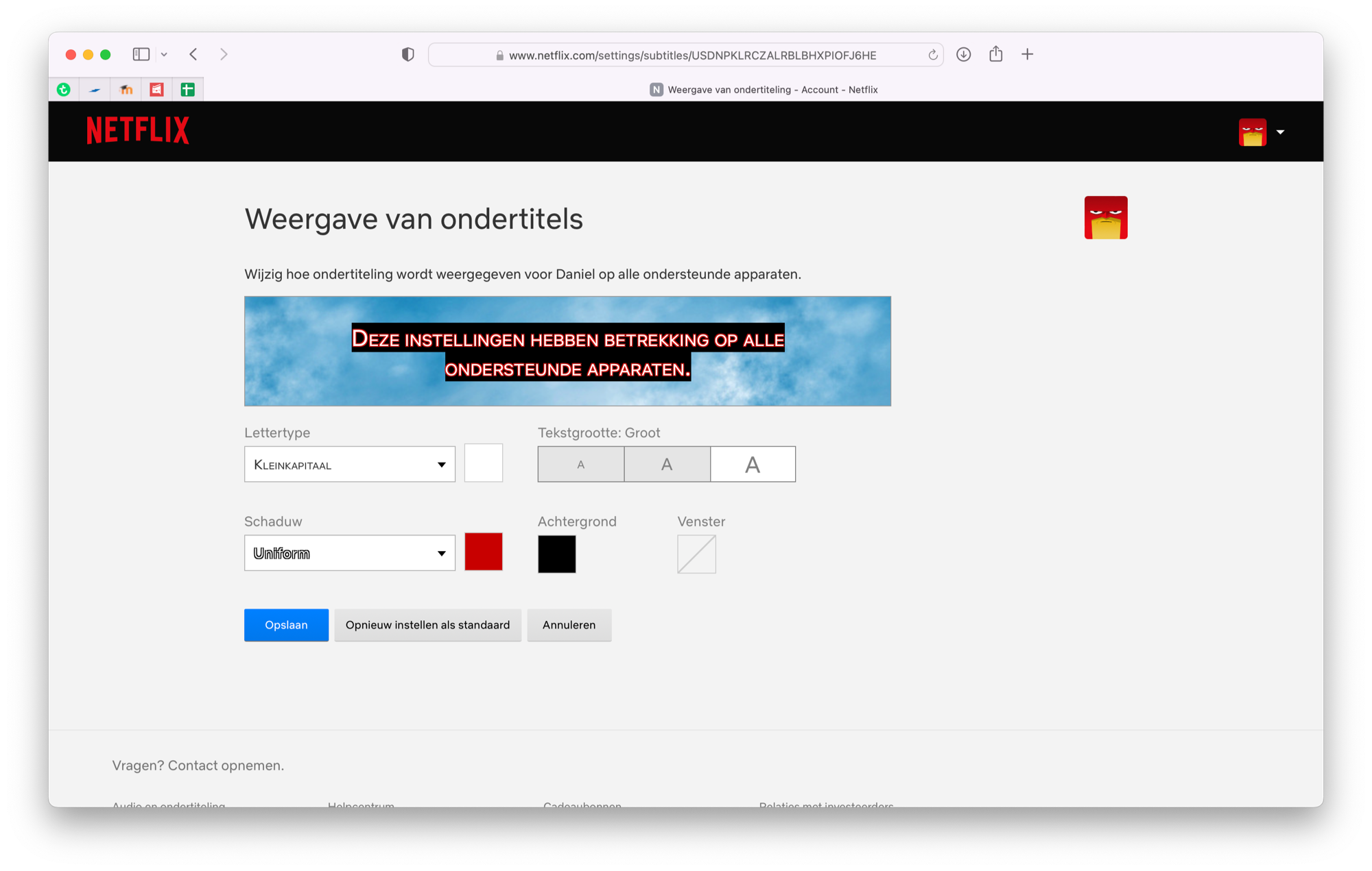 Netflix ondertiteling aanpassen: lettertype, kleur, taal en meer